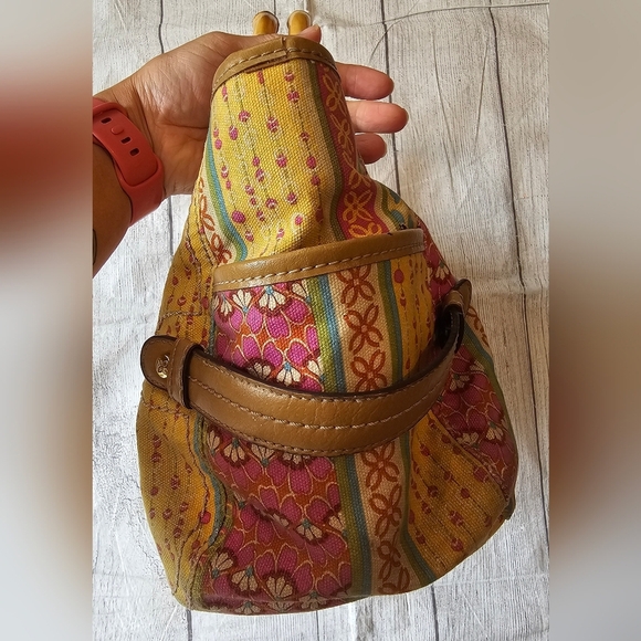 Relic Vintage Y2K Floral Handbag Bamboo Handles Retro Cottagecore Whimsy style - Picture 8 of 10